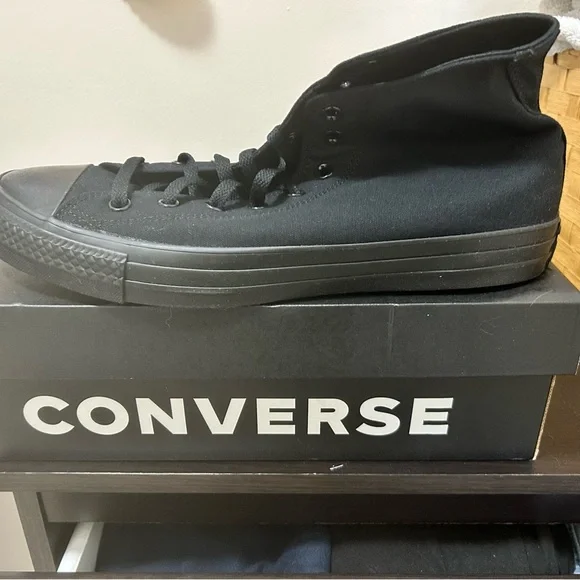 Converse High Top Canvas Sneakers - Black - Picture 3 of 4